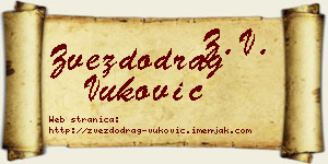 Zvezdodrag Vuković vizit kartica